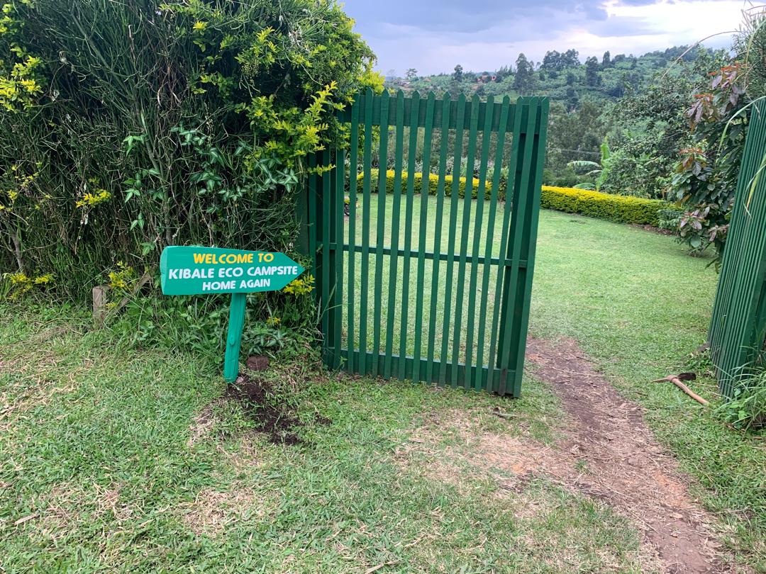 The green gate on your right welcomes you Home Again